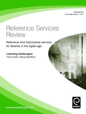 cover image of Reference Services Review, Volume 39, Issue 3